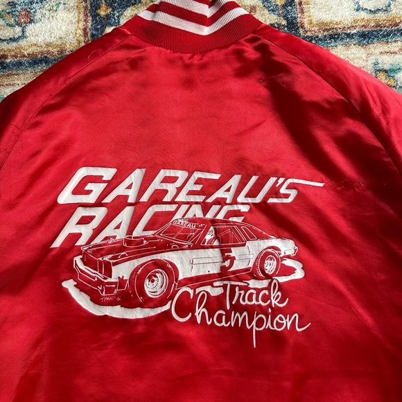 Vintage 1970s Brewerton Speedway Racing Satin Jacket Large - Picture 4 of 12